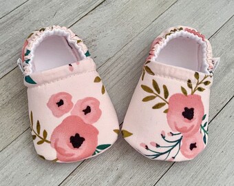 floral baby shoes