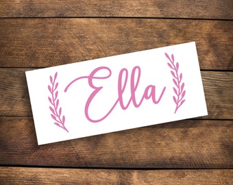 Personalized Name Decal ~ Choose Size & Color ~ Wedding Decal ~ Flower Girl Decal ~ Name Sticker ~ Wedding Name Decal ~ School Decal