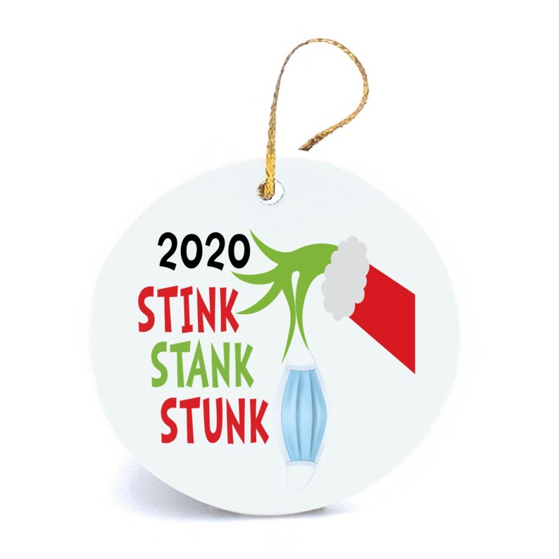 2020 Stink Stank Stunk Grinch Ornament image 2