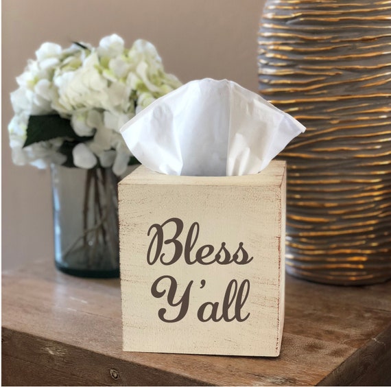 Bless Y'all Oversized Tissue Box Cover ~ Choose Your Colors