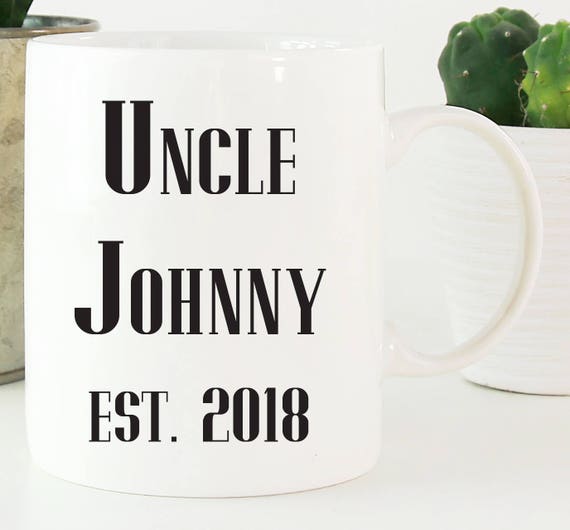 Personalized New Uncle Mug ~ Baby Shower ~ New Baby ~ Brother ~ Uncle Gift ~ Gift for Uncle ~ New Uncle Surprise Gift ~ Tell Your Brother