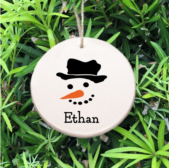 Personalized Snowman Ornament