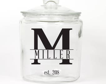 Personalized Last Name Cookie Jar