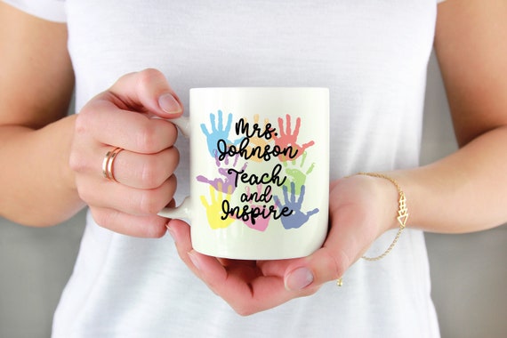 Personalized Teacher Mug ~ Teach and Inspire