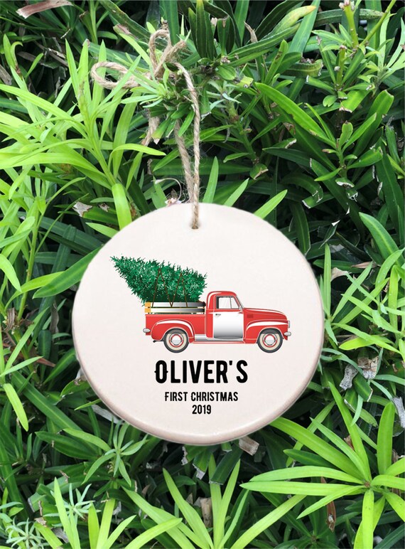 Baby's First Christmas Ornament ~ Truck ~ Baby Ornament