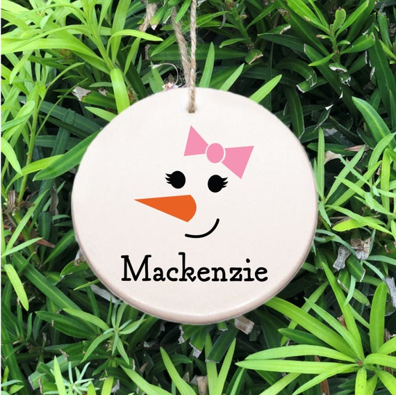 Personalized Snowman Ornament