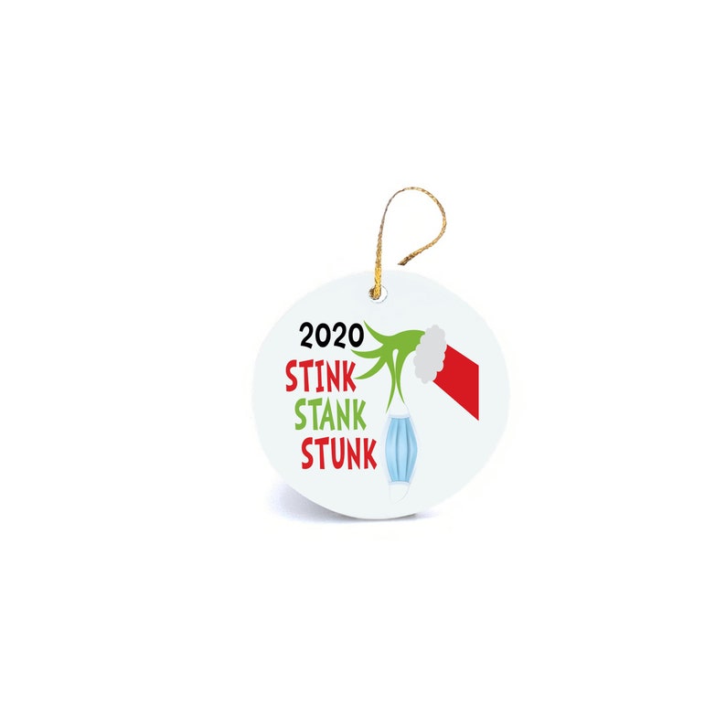 2020 Stink Stank Stunk Grinch Ornament image 3
