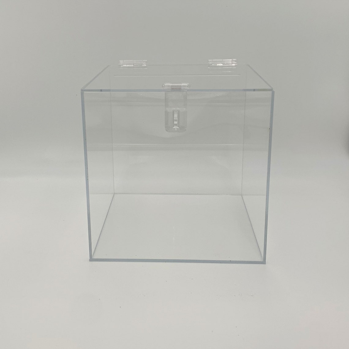 Clear Acrylic Card Box Cards Choose Colors Engagement Etsy