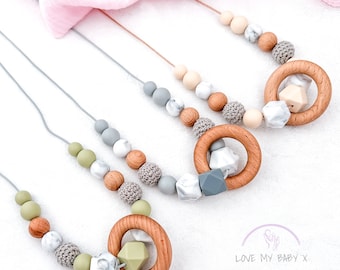 Personalised Textured Nursing necklace, Food Grade Silicone, Breastfeeding Necklace, Sensory Fiddle necklace, New Mum gift, Mothers day gift