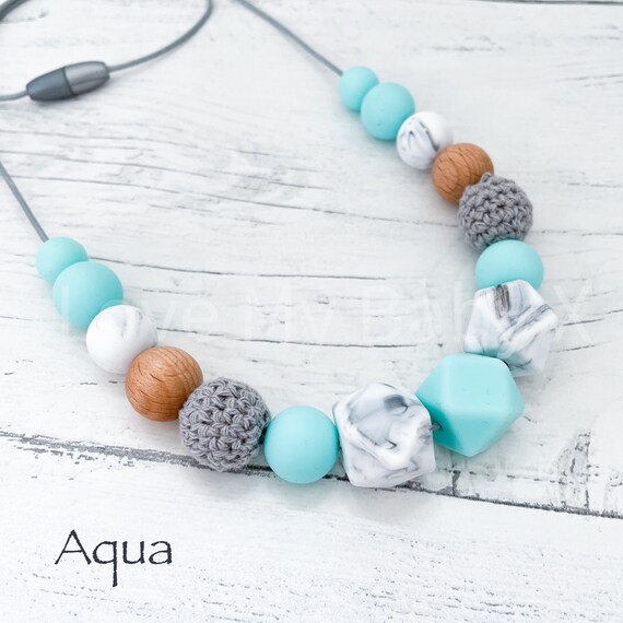 Silicone Wooden Necklace Nursing 