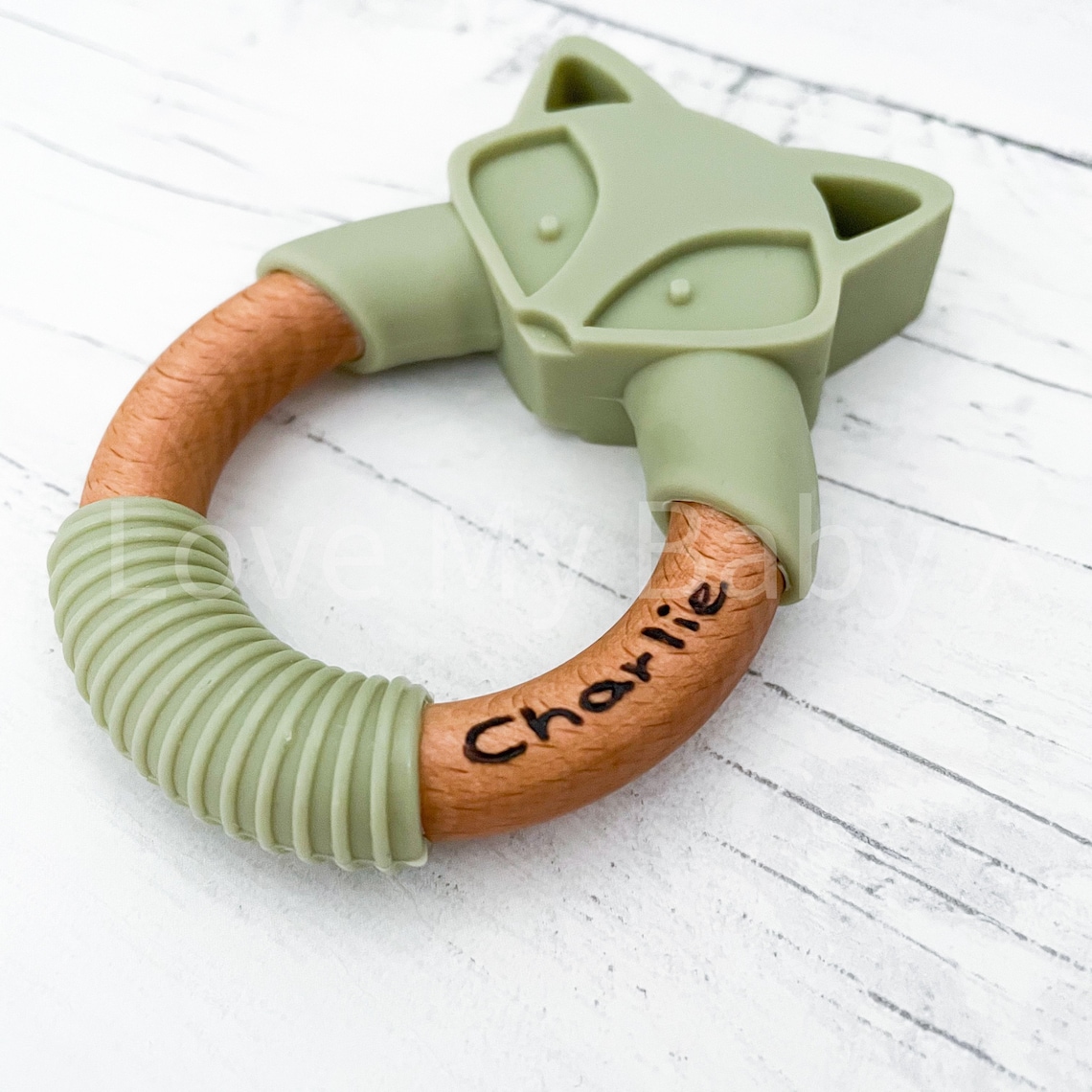Safe Silicone Teether Baby Ring Teether PERSONALIZED Teething Etsy