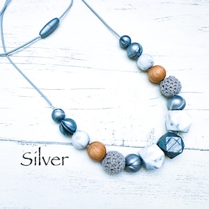 Christmas Silicone Nursing necklace Breastfeeding Necklace Sensory Necklace Fiddle necklace New Mum gift Mama present Textured Necklace