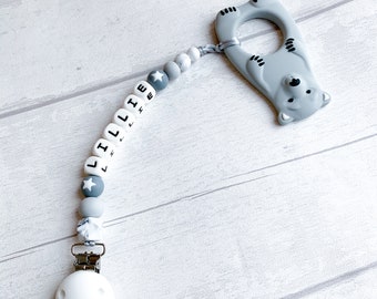 Personalised Dummy Clip|Toy clip | Custom Soother Holder |Dummy Chain | Dummy String|Dummy Holder |New Gift | Custom  Gift