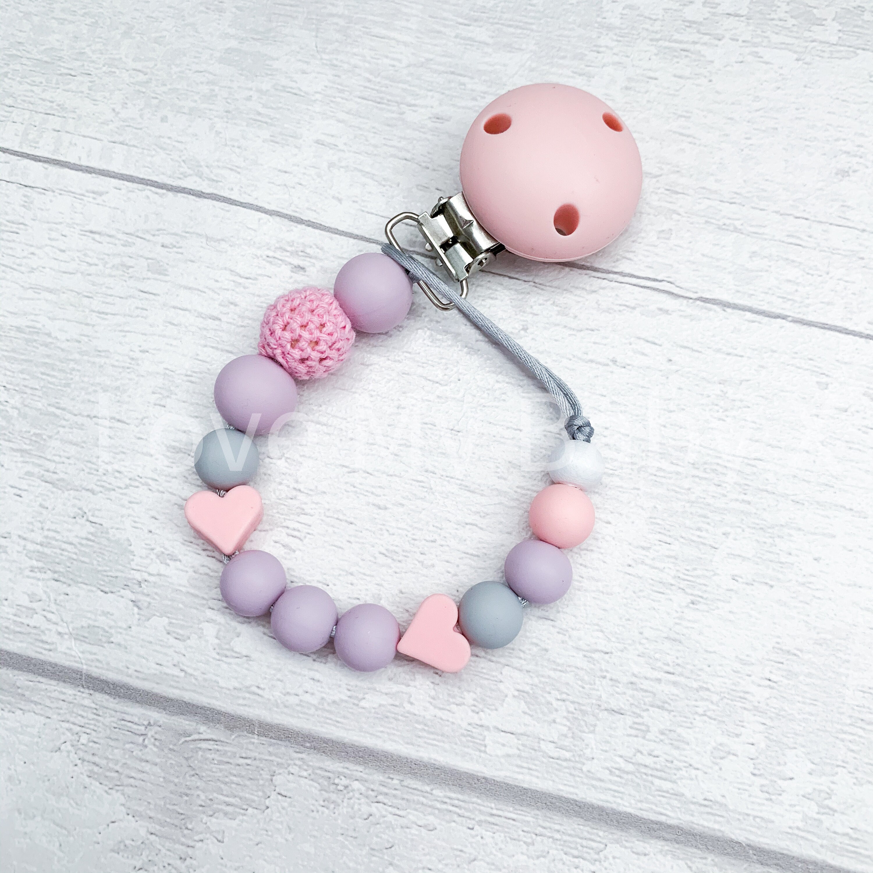 Silicone Personalised Dummy Clip Heart Clip Personalized Etsy UK
