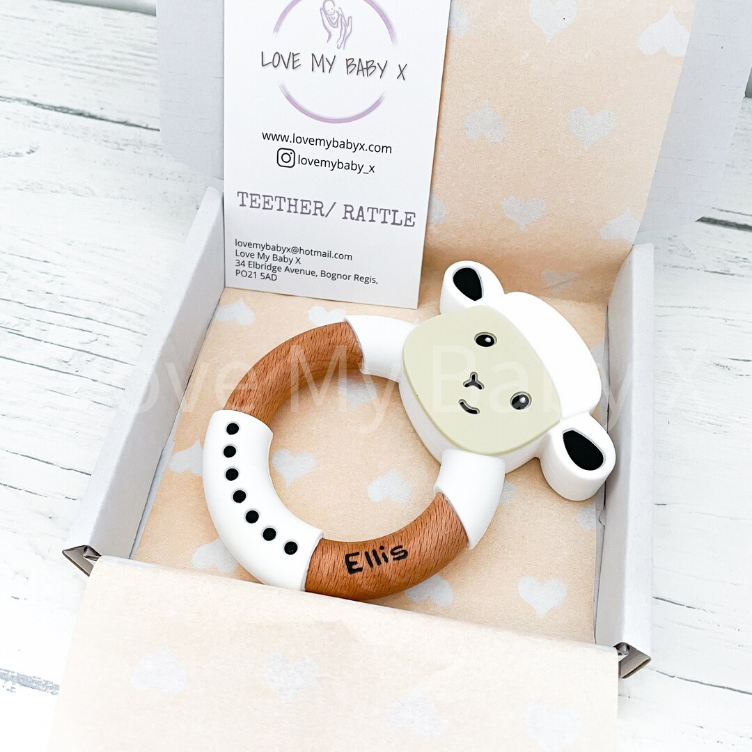 Safe Teether Ring Teether PERSONALIZED Teething Toy Custom Etsy 日本