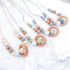 Silicone Nursing necklace Breastfeeding Necklace Sensory Necklace Fiddle necklace New Mum gift Mama present Textured Silicone Necklace