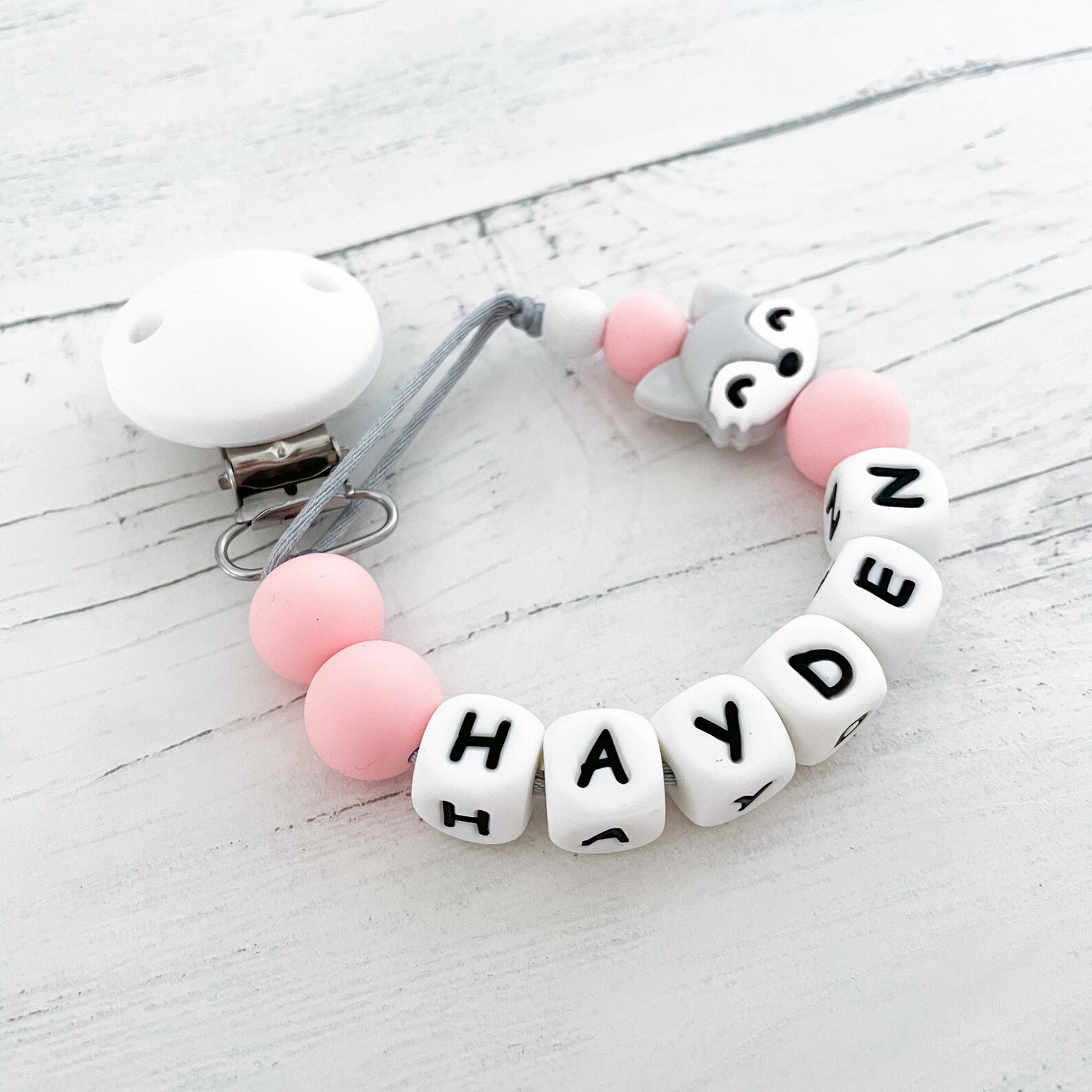 Personalised Baby Dummy ClipPERSONALIZED Pacifier Etsy