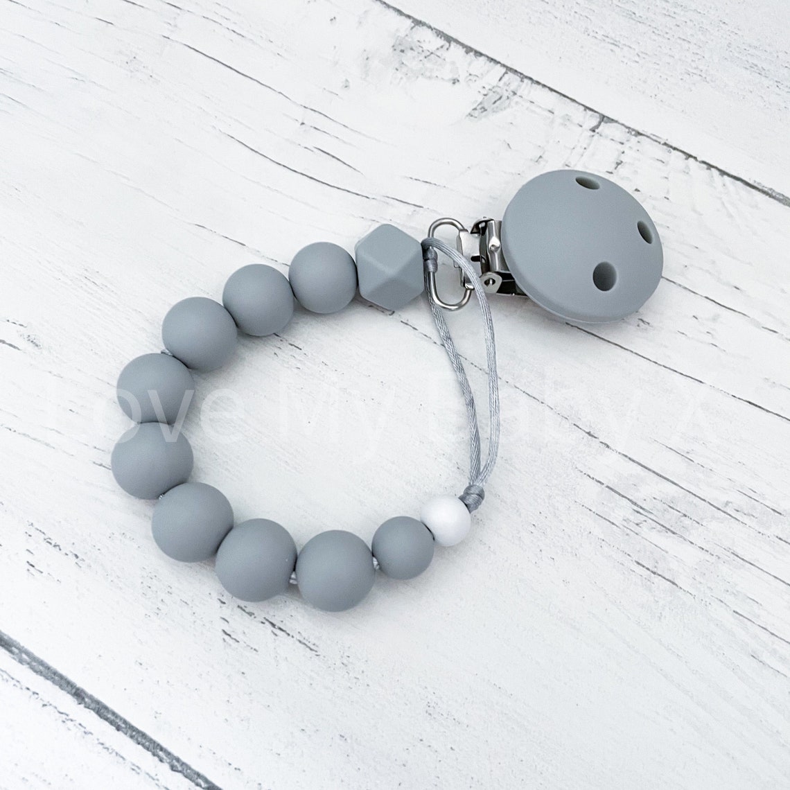 Silicone Dummy Clip Toy Clip Personalised Pacifier Clip Etsy