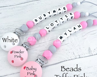 Silicone Dummy Clip | Custom Soother Holder | Dummy Chain | Dummy Clip Personalised | Dummy Holder | Gift | MAM Clip