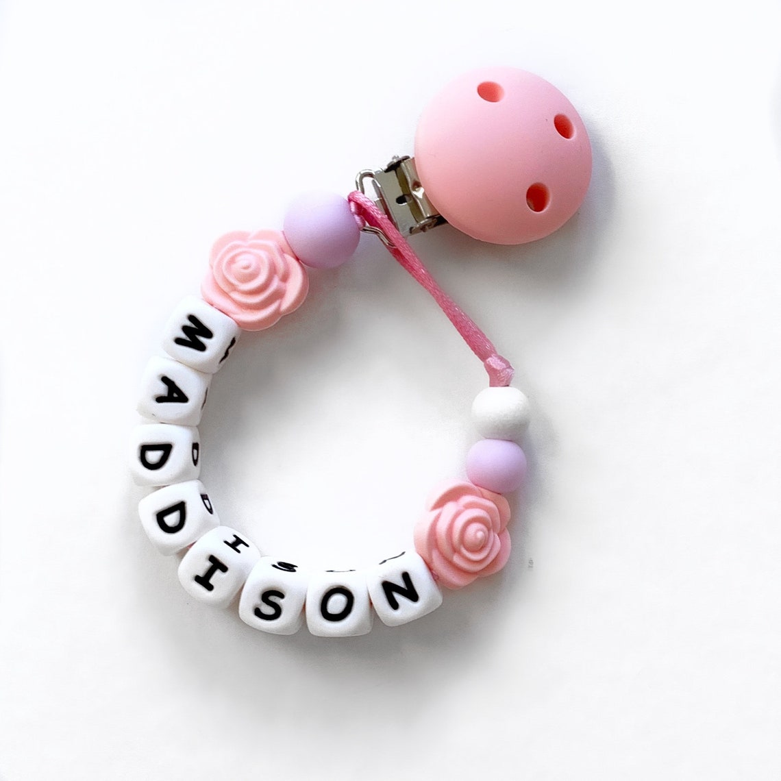 Silicone Dummy Clip Name paci Personalized Pacifier Clip Etsy