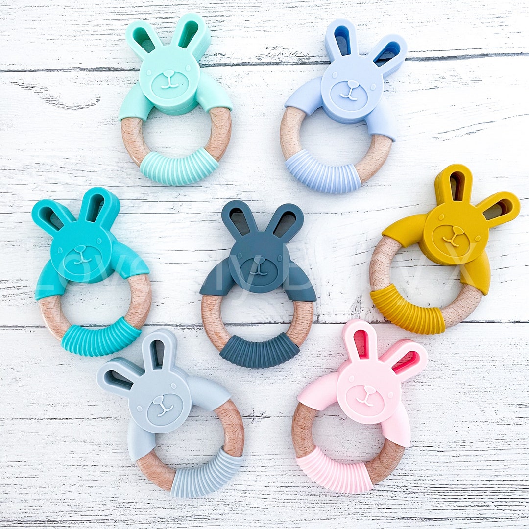 Safe Teether Ring Teether PERSONALIZED Teething Toy Non Chocolate