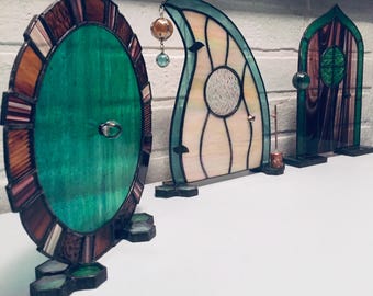 Fairy Door Stained Glass Patterns: DIY Gnome Door (PDF)
