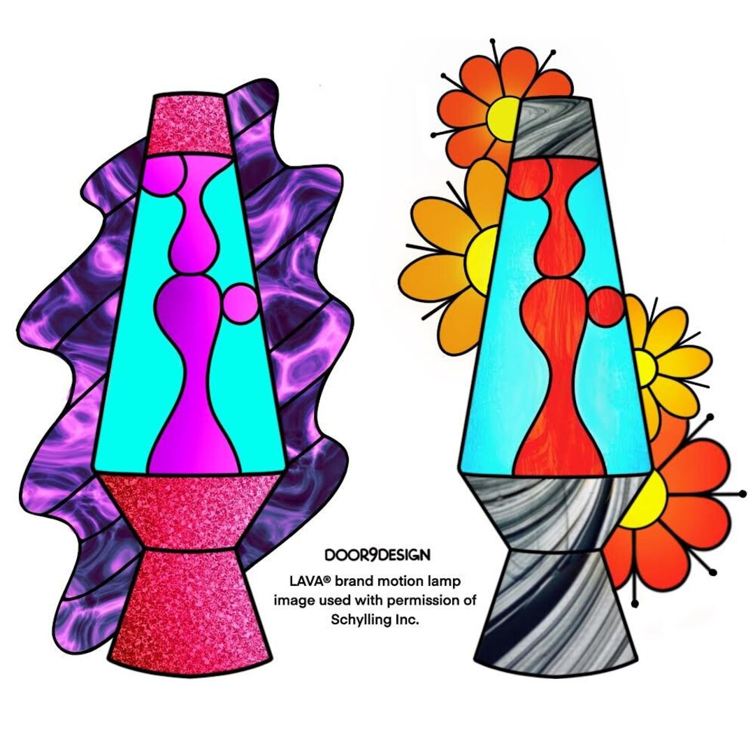 Lava Lamp Stained Glass Pattern: Motion Lamp Design (PDF) - Etsy UK