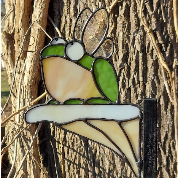 Pattern- Fairy Frog, stained glass pattern
