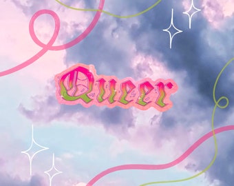 Queer Sticker | Gothic LGBTQ