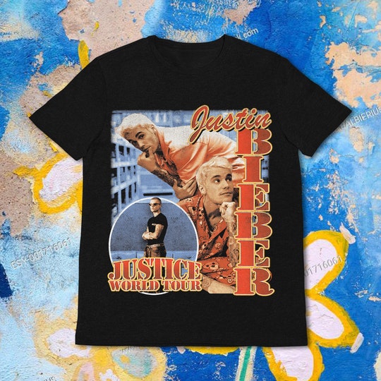 90s Vintage Style Justin Bieber Bootleg Rap Tee