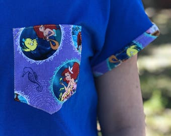 Little Mermaid Pocket Shirt