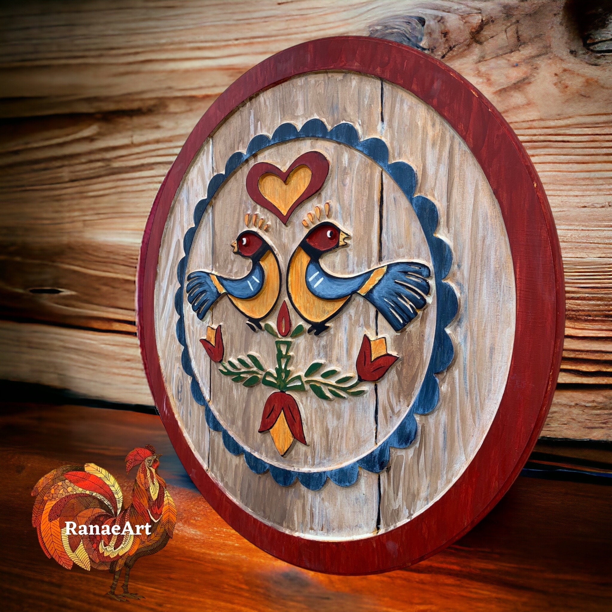 Carved Hand Painted 36