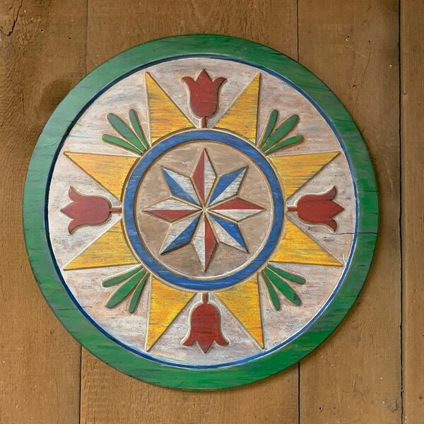 Outdoor Dutch Tulip Hex Sign Etsy