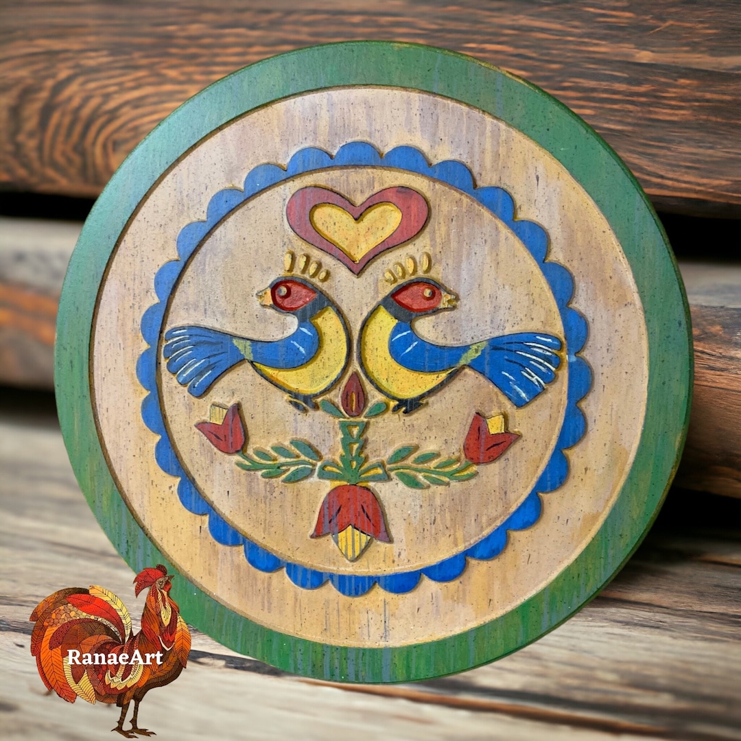 Distressed Double Distelfink Hex Sign PA Dutch Folk Art 16 Barn distressed-double-distelfink-hex-sign-pa-dutch-folk-art-16-barn
