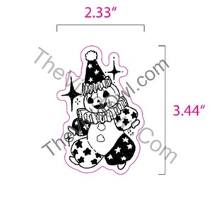 BUNDLE: Glow in the dark stickers, Spooky Circus black cat, and Pumpkin sticker water bottle stickers for laptop decal bumper stickers cute Bild 5
