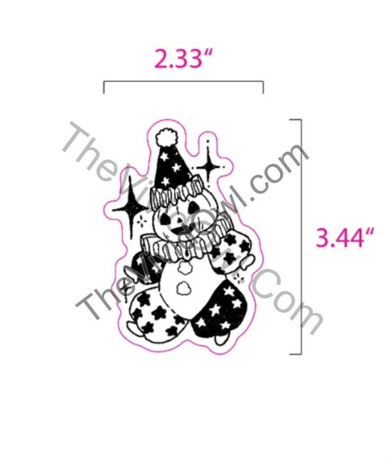 BUNDLE: Glow in the dark stickers, Spooky Circus black cat, and Pumpkin sticker water bottle stickers for laptop decal bumper stickers cute Bild 5