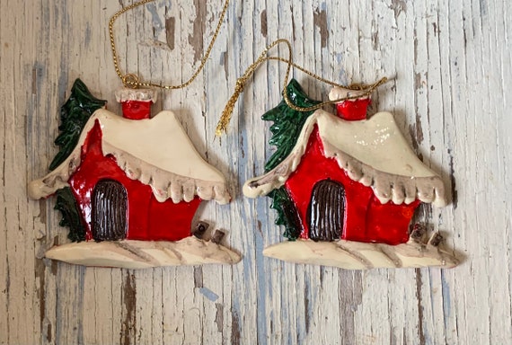 Vintage Christmas Ornaments Made in Taiwan Cottagecore American