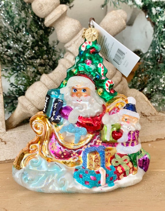 Vintage Christmas Ornament Christopher Radko Glass Christmas