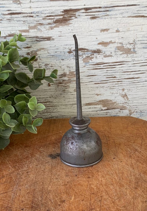 Vintage Oiler Oil Can Sewing Machine Oiler Small Rustic Etsy
