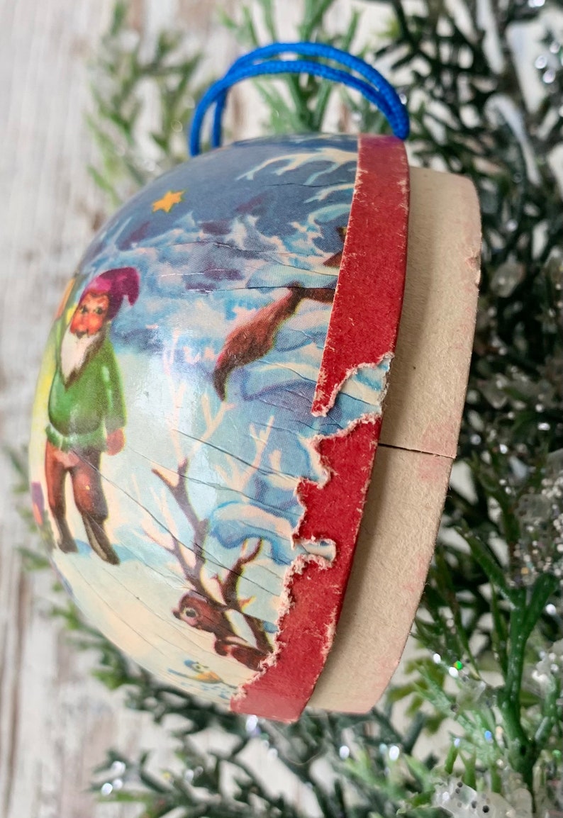 Vintage Christmas Ornament Paper Mache Christmas Tree Decor - Etsy