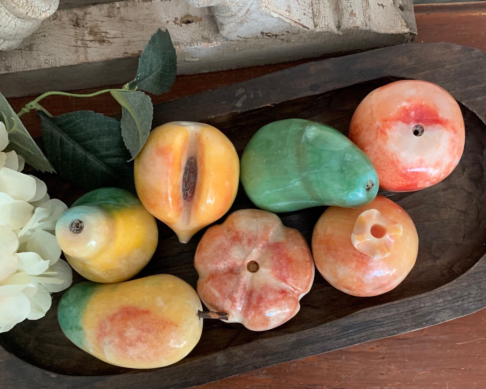 Vintage Alabaster Fruit Upick Listing Choose One Alabaster Etsy