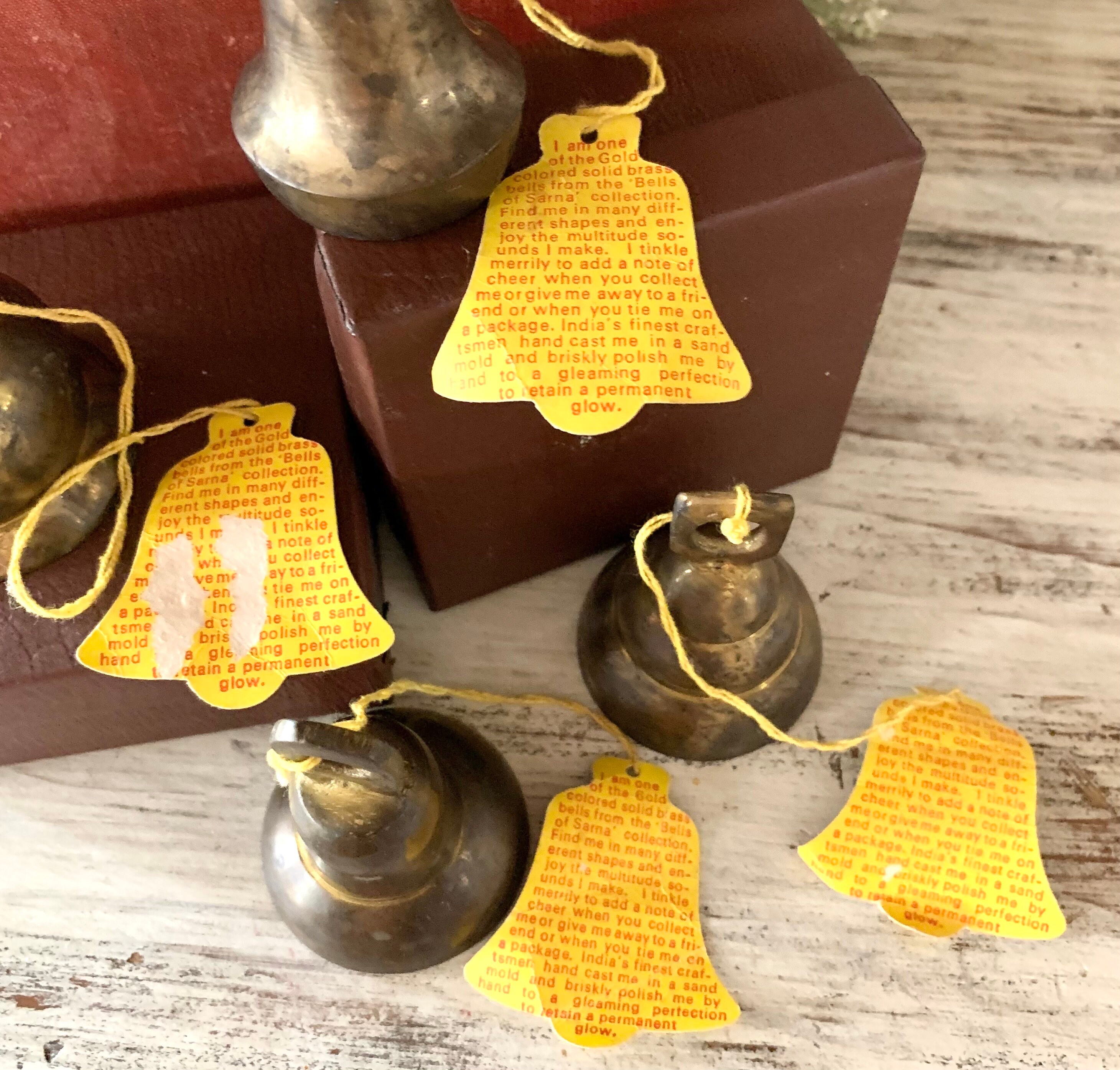 Bells of Sarna India Brass Bell Original Tags Christmas Bells ...