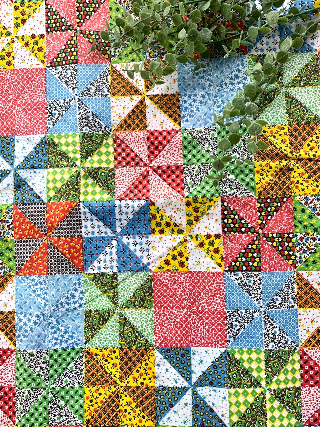 Vintage Fabric By The Yard Uncut Estate Sale Sewing Room Finds Etsy