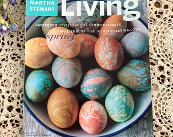 Vintage Martha Stewart Living Magazine April 2003 Vintage Spring Magazine with Decorating Ideas and Recipes