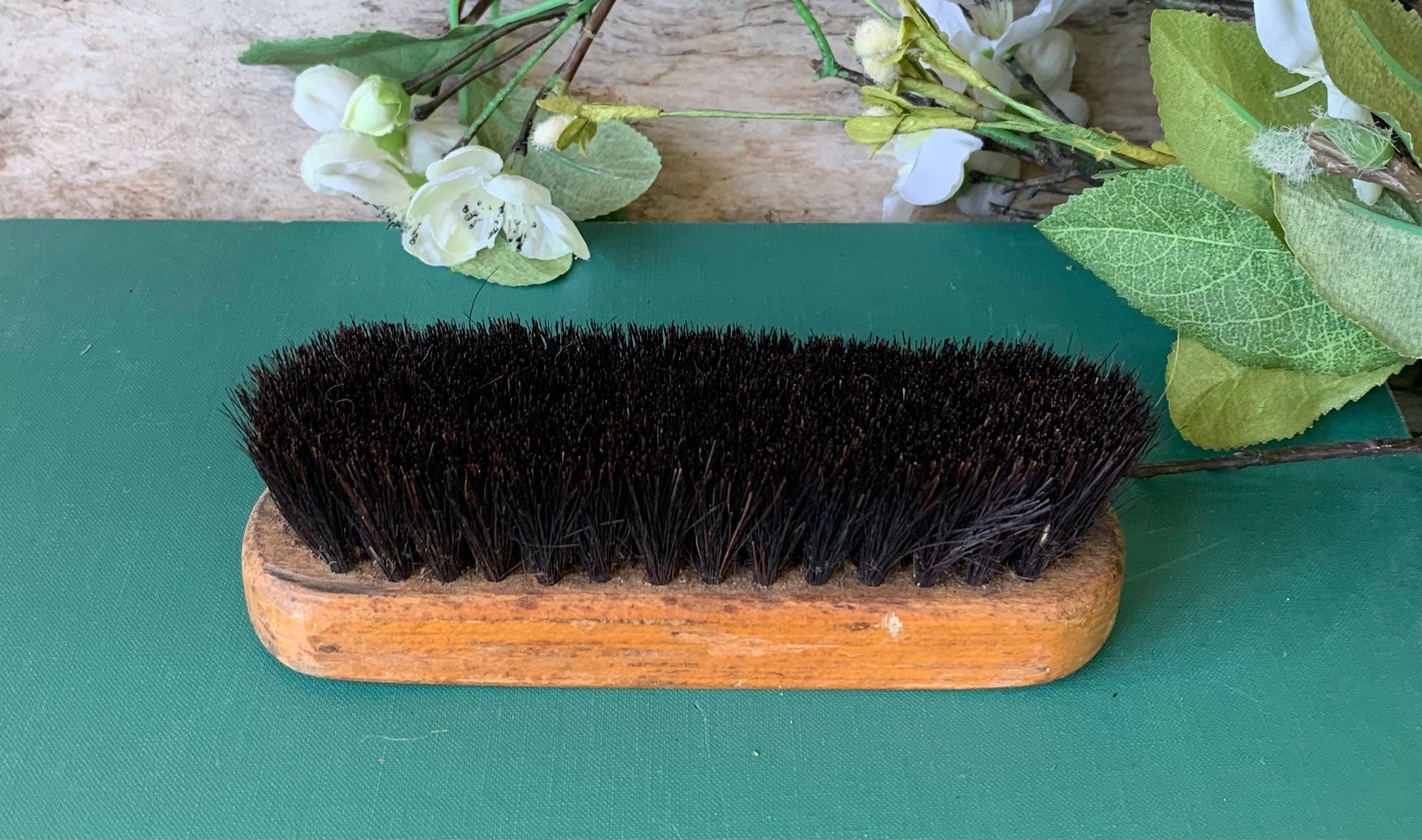 Vintage Kiwi Horse Hair Brushes for Clothes and Shoes Rustic