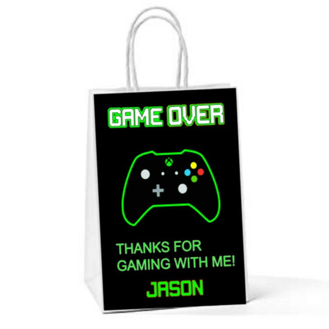 Personalized gamer favor bag/video game birthday/video game Etsy