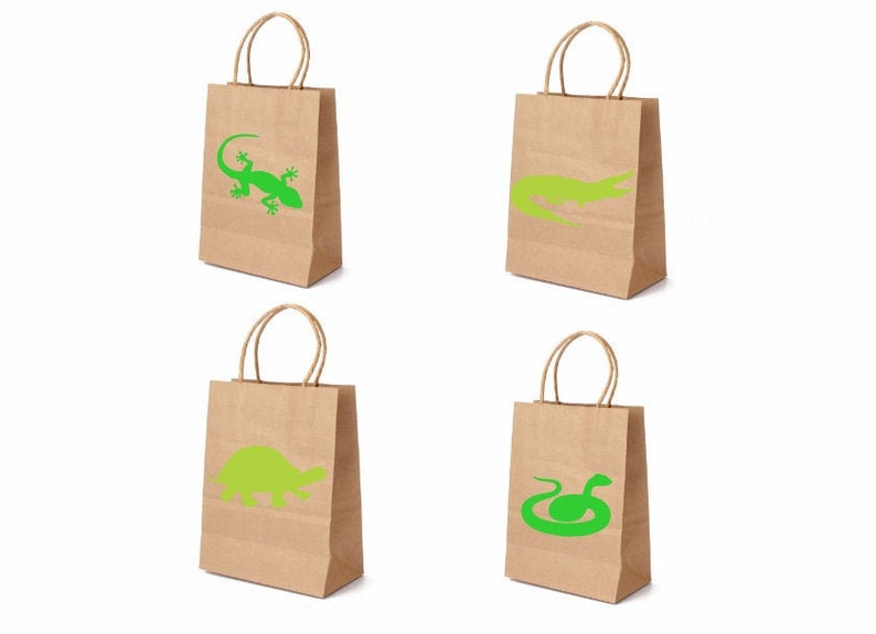Reptile favor bags/Reptile birthday/reptile party/reptile Etsy