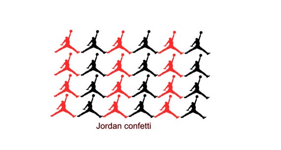 jumpman theme basketball confetti jumpman scatter jumpman decor jumpman party basketball theme 100ct Jumpman confetti