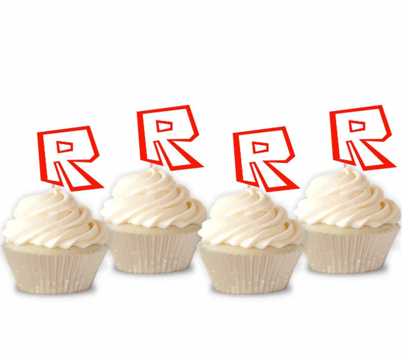 Roblox Cupcake Toppersroblox Toppersroblox Birthdayroblox Partyroblox Decorationsroblox Theme -