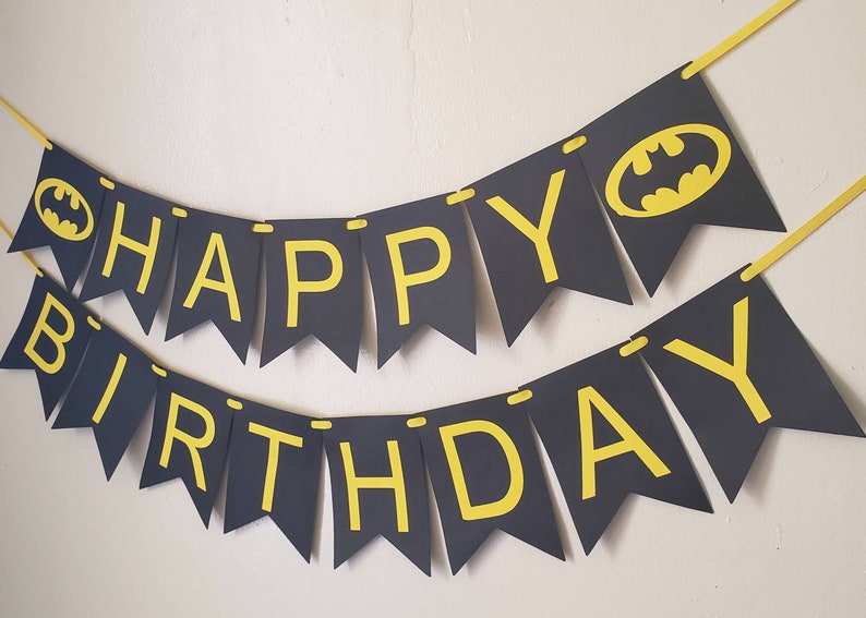 Batman birthday bannerbatman bannerbatman partybatman birthdaysuperhero birthdaysuperhero partysuperhero themebatman decorations